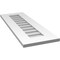 Ekena Millwork Vertical Surface Mount PVC Gable Vent: Non-Functional, w/ 3-1/2"W x 1"P Standard Frame, 12"W x 34"H GVPVE12X3401SN - alternate 2